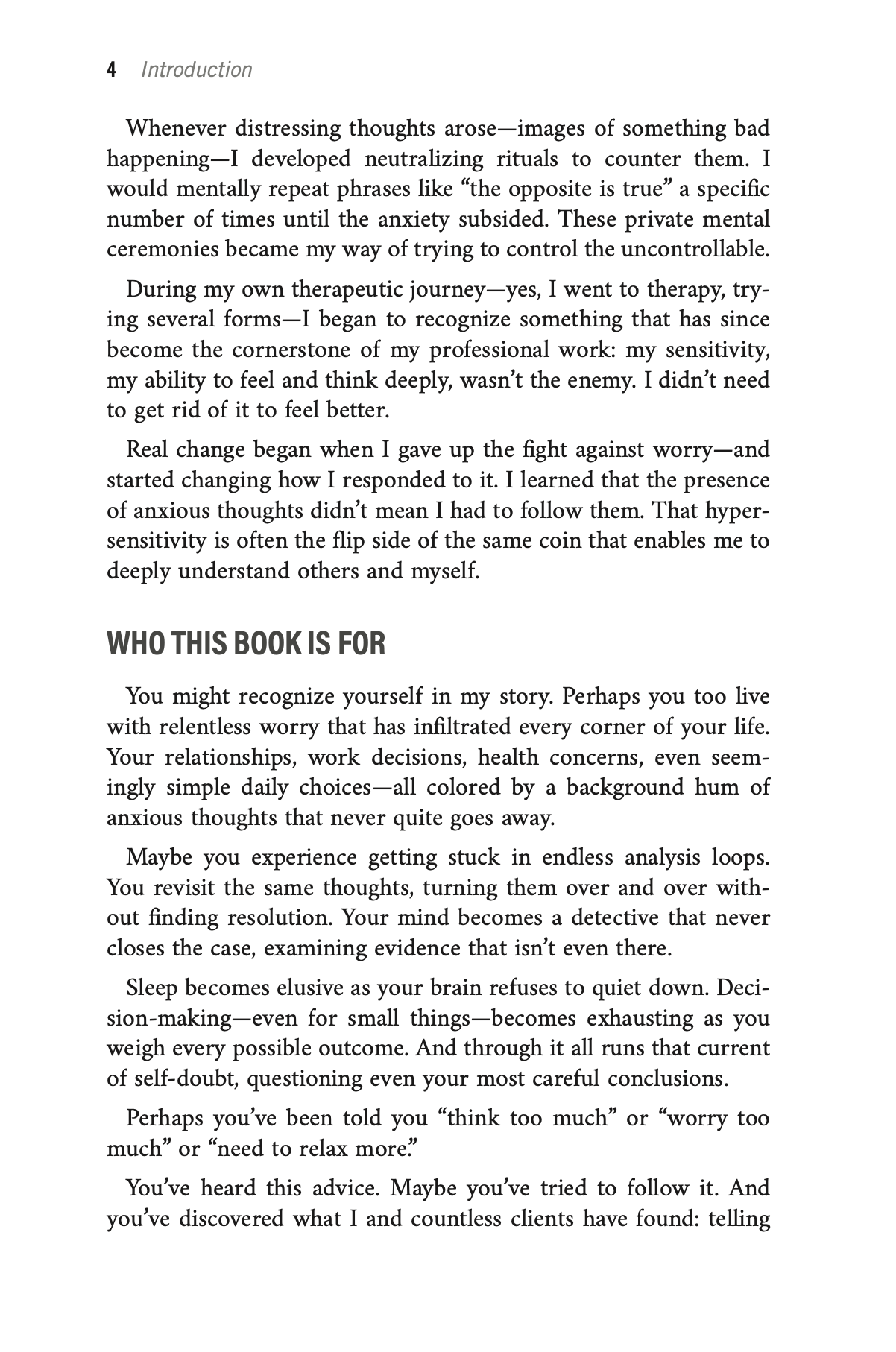 THE SENSITIVE OVERTHINKER'S PATH