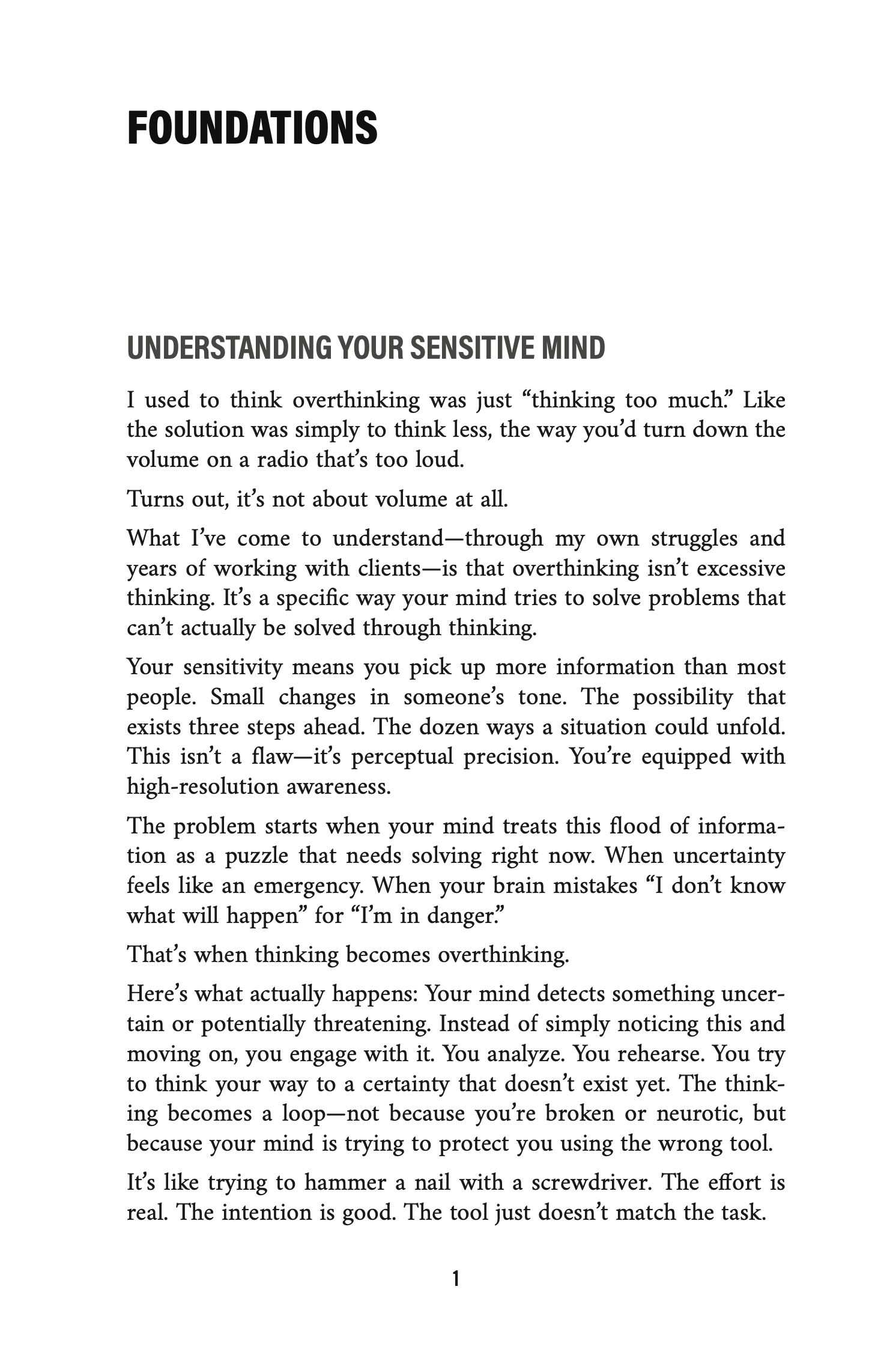 THE SENSITIVE OVERTHINKER’S WORKBOOK & JOURNAL