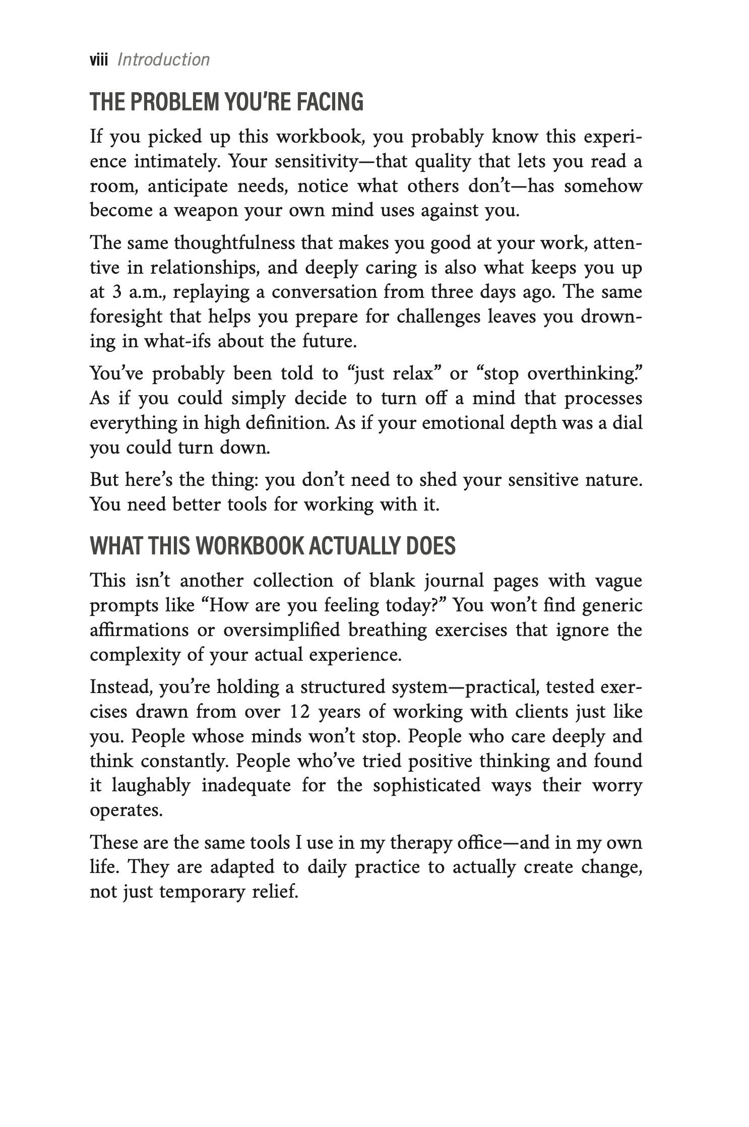 THE SENSITIVE OVERTHINKER’S WORKBOOK & JOURNAL
